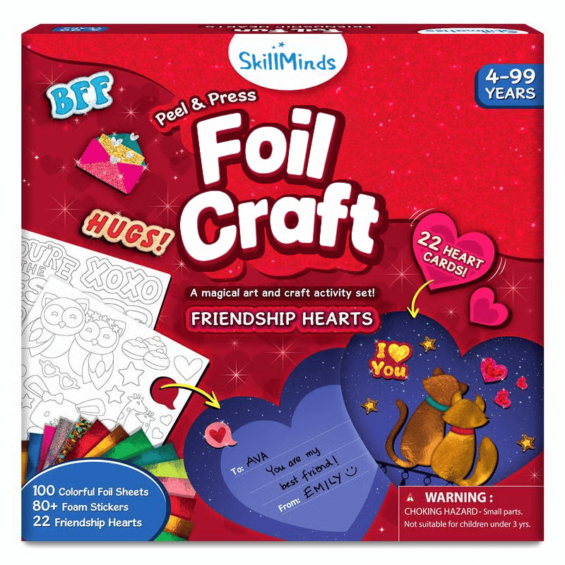 🏆Flash Sale⚡ 50K+ SOLD! Almost Gone-💥Foil Art & Craft Activity 🤲💓No Mess Art Kit