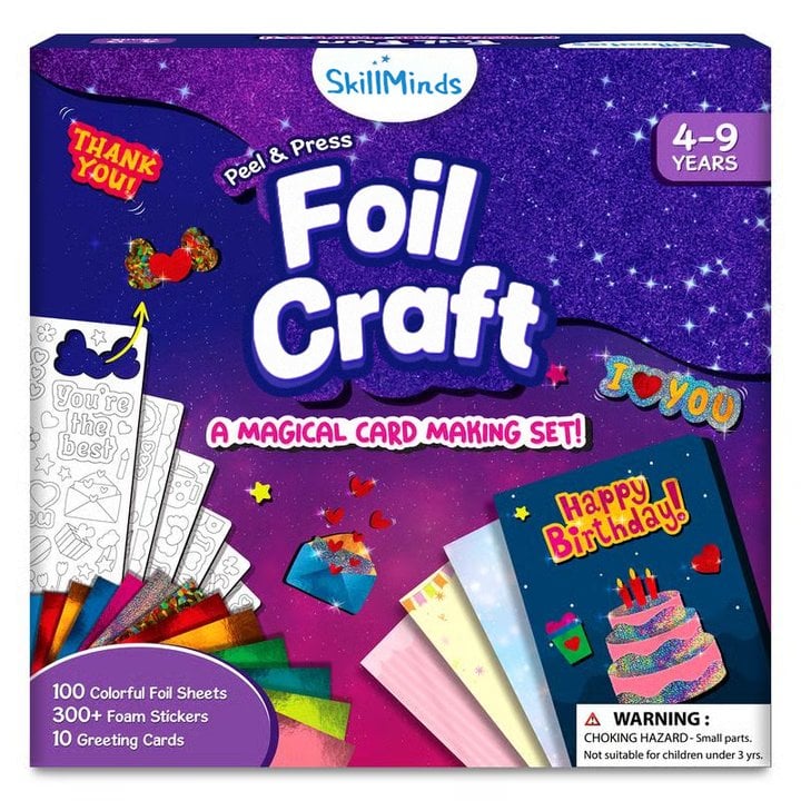 🏆Flash Sale⚡ 50K+ SOLD! Almost Gone-💥Foil Art & Craft Activity 🤲💓No Mess Art Kit