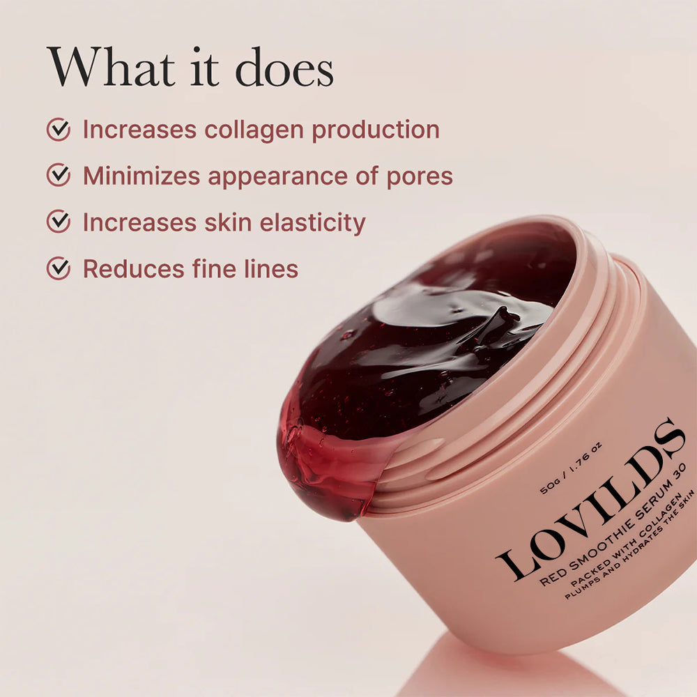 LOVILDS™ Overnight Red Smoothie Face Mask Serum