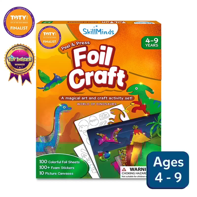 🏆Flash Sale⚡ 50K+ SOLD! Almost Gone-💥Foil Art & Craft Activity 🤲💓No Mess Art Kit
