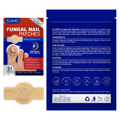Extra-Strength Hydrogel Overnight Toenail Fungus Patches for Overnight Toenail Repair