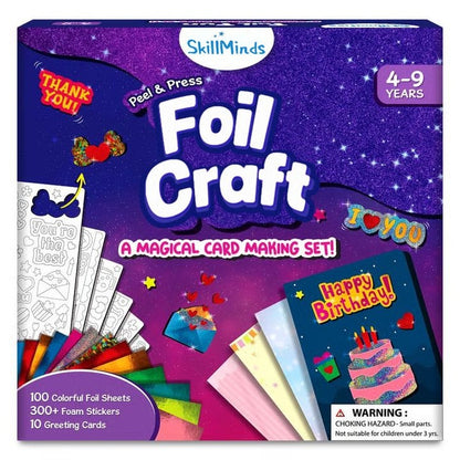 🏆Flash Sale⚡ 50K+ SOLD! Almost Gone-💥Foil Art & Craft Activity 🤲💓No Mess Art Kit