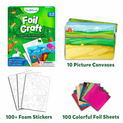 🏆Flash Sale⚡ 50K+ SOLD! Almost Gone-💥Foil Art & Craft Activity 🤲💓No Mess Art Kit