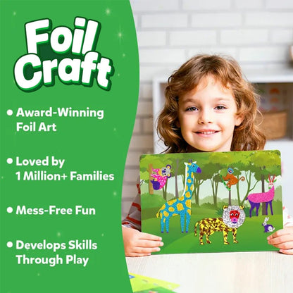 🏆Flash Sale⚡ 50K+ SOLD! Almost Gone-💥Foil Art & Craft Activity 🤲💓No Mess Art Kit